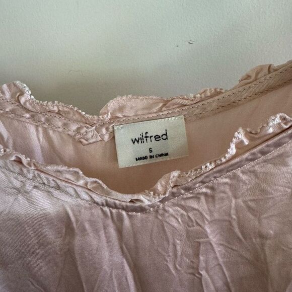 Aritzia Wilfred Millie Slip Dress Rose Quartz - Picture 7 of 10